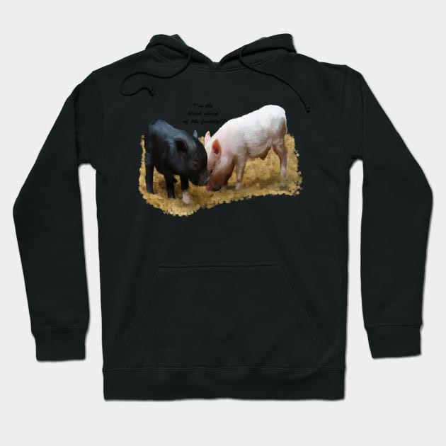 I'm the black sheep of the family! Hoodie by angipangi7